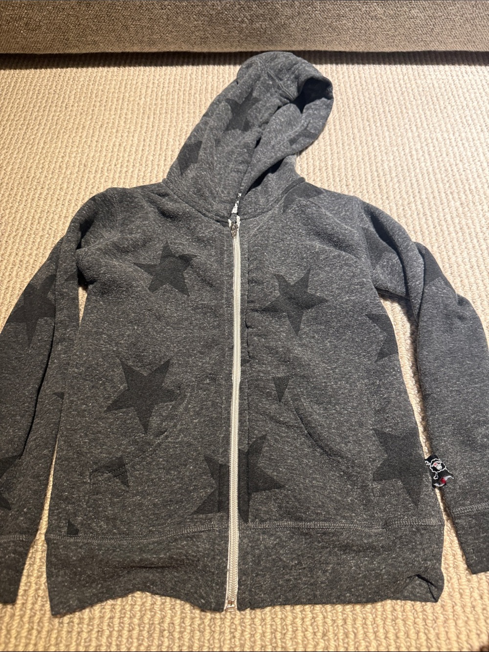 nununu Heather Charcoal Zip Hoodie